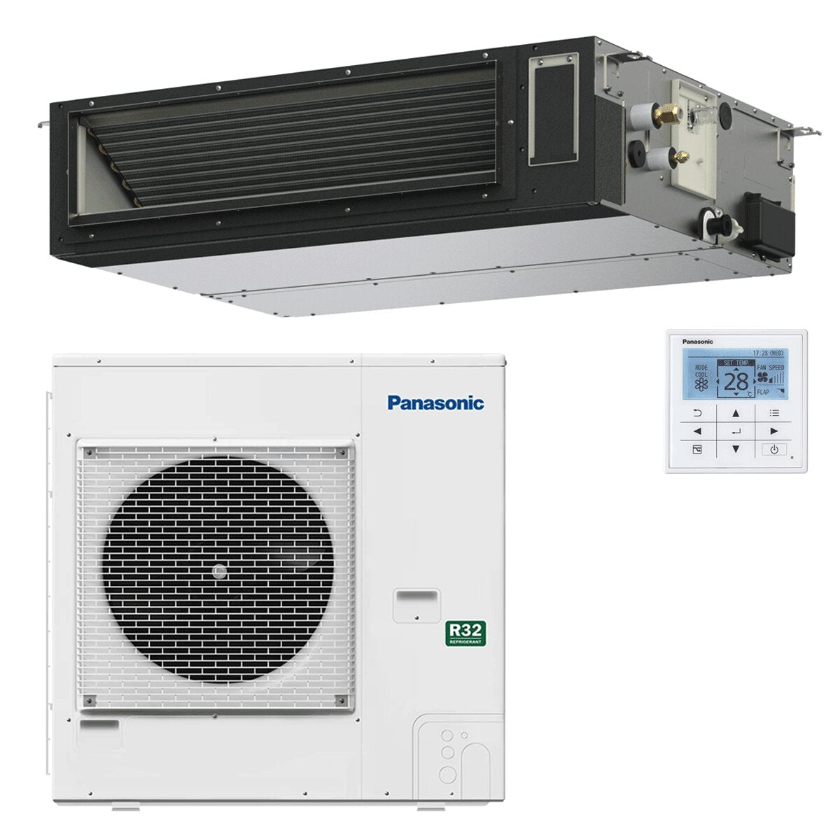 Panasonic Ducted Air Conditioner PACi NX Standard 34000 BTU R32 Inverter A++/A
