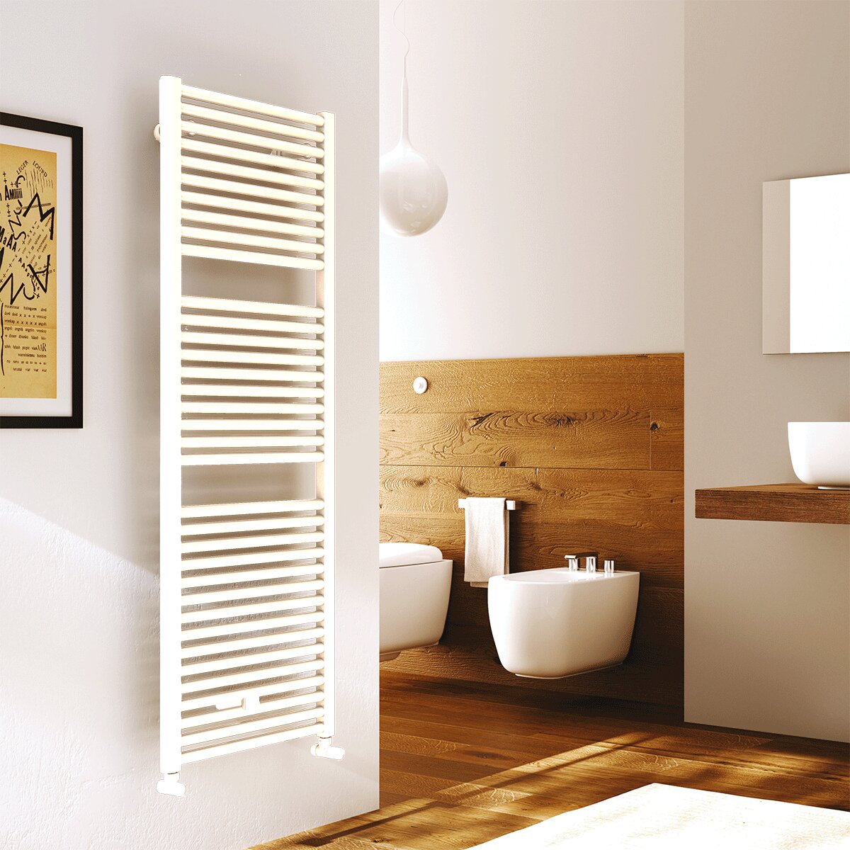Cordivari Claudia towel warmer radiator 1000x763 mm steel White