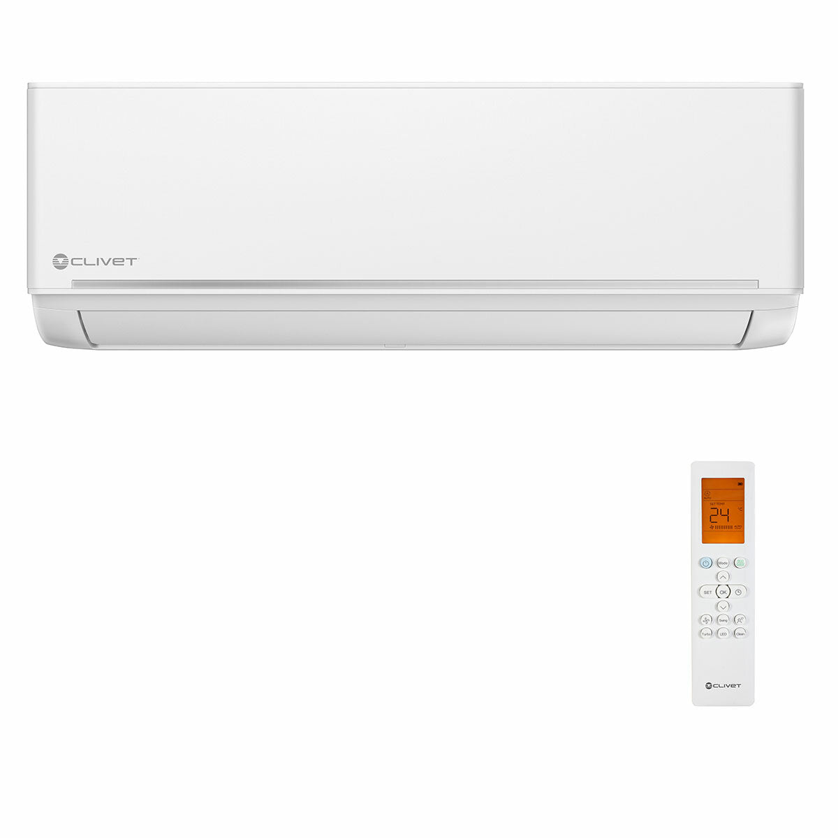 Clivet EZCool Dual-Split-Klimaanlage 12000+12000 BTU Inverter A+ Außeneinheit 5,3 kW