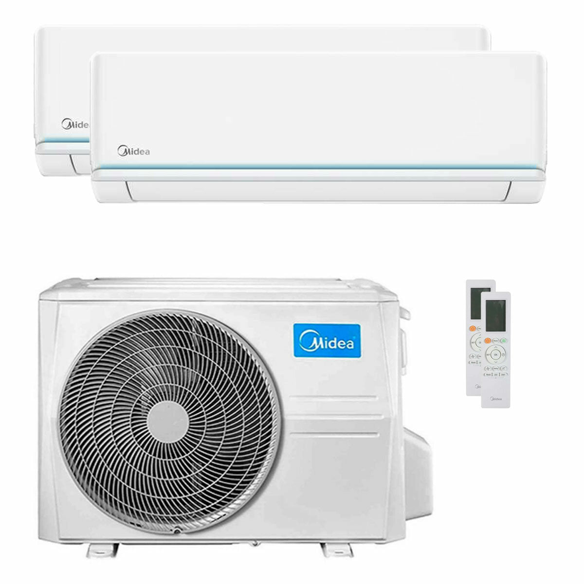 Climatiseur Midea Evolution dual split 12000+18000 BTU inverseur A+ unité extérieure 7,9 kW 