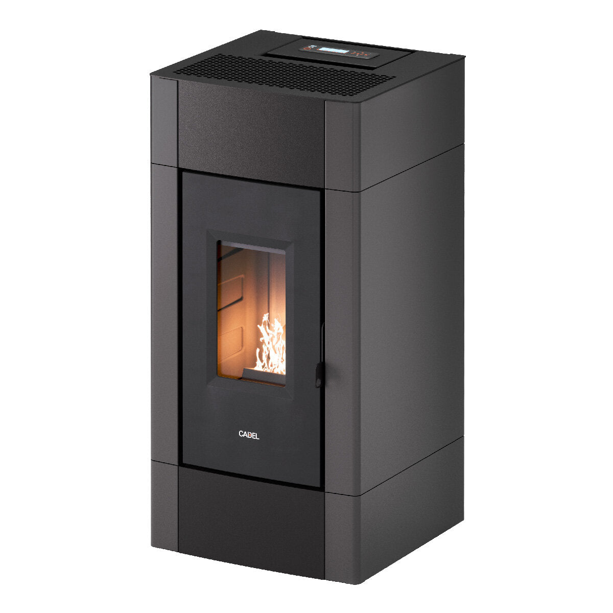CADEL Cristal 9 Pelletofen mit Luft, 8,5 kW, WLAN, ANTHRAZIT