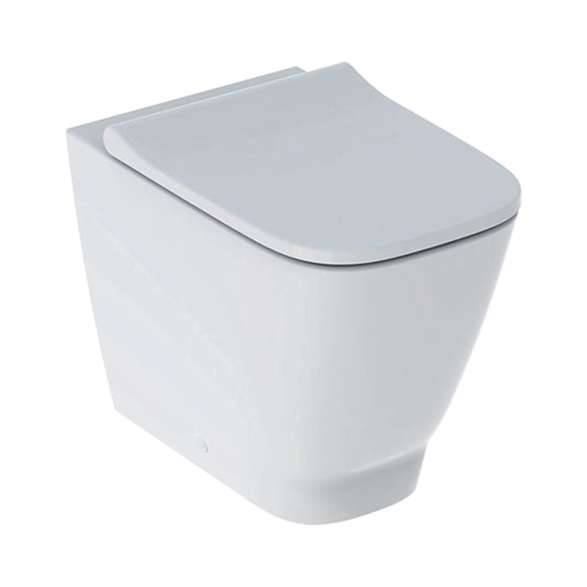 Geberit Smyle rimfree floor toilet with seat