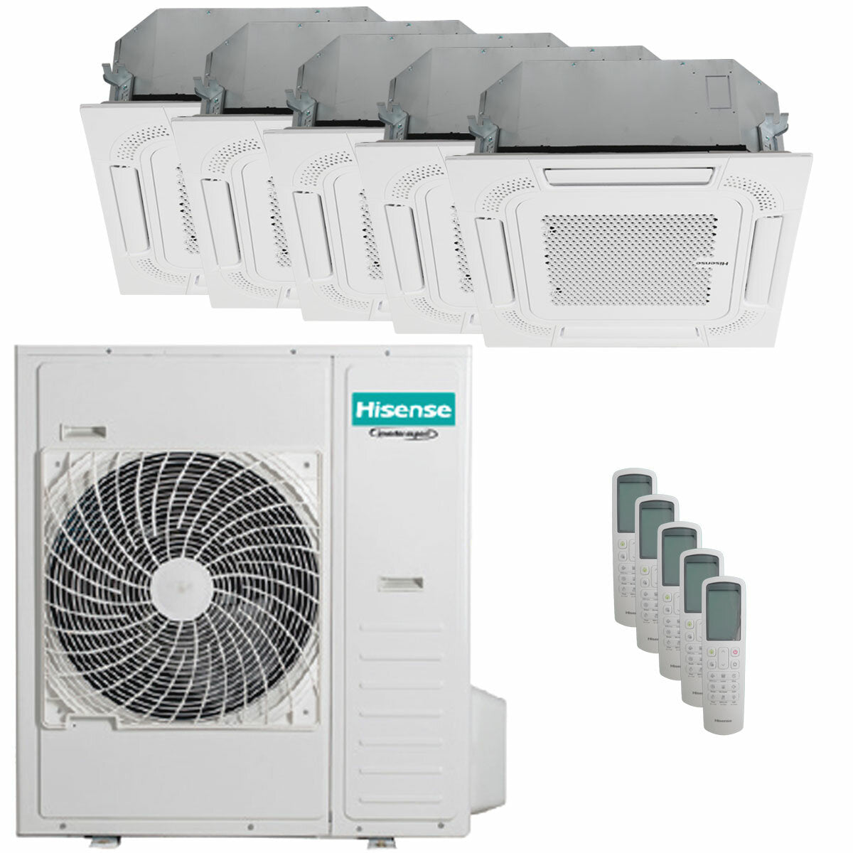 Climatiseur Hisense ACT penta split 9000+9000+9000+9000+18000 BTU unité extérieure inverter 12,5 kW