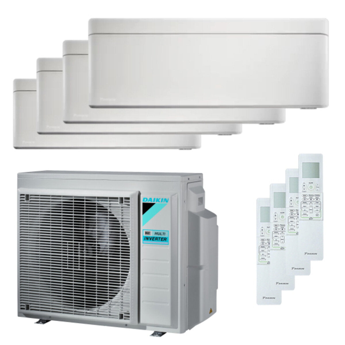 Daikin Stylish quadri split air conditioner 5000 + 5000 + 5000 + 5000 BTU inverter A +++ wifi outdoor unit 6,8 kW