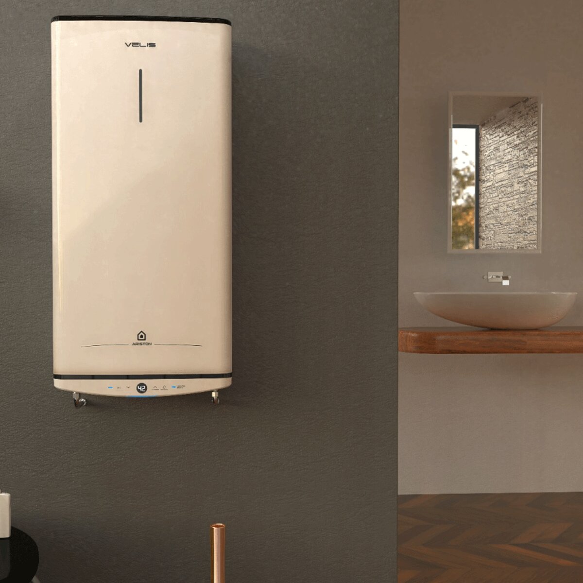 Electric Water Heater Ariston Velis Pro Vertical/Horizontal 50 Liters