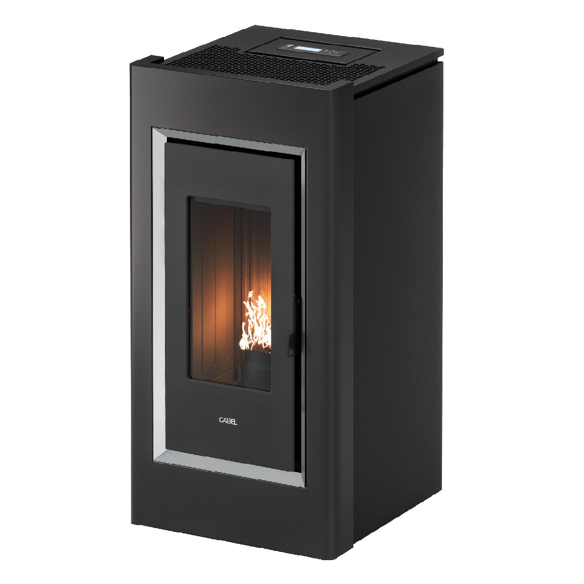Poêle à granulés d'air anthracite CADEL Prince 11 kW avec Wi-Fi