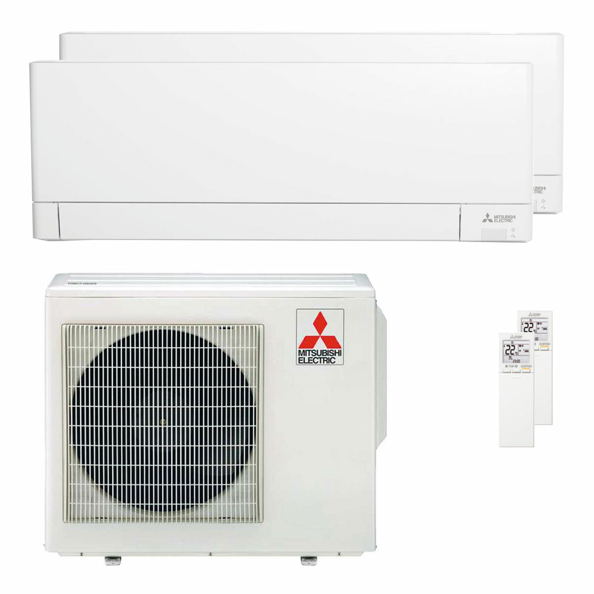 Mitsubishi Electric air conditioner AY Series dual split 9000+18000 BTU inverter A++ wifi outdoor unit 5.4 kW