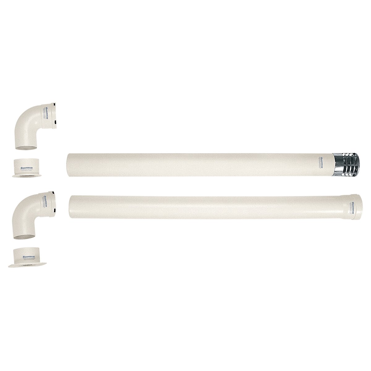 Immergasabscheider-Set für Brennwertkessel Ø 80/80