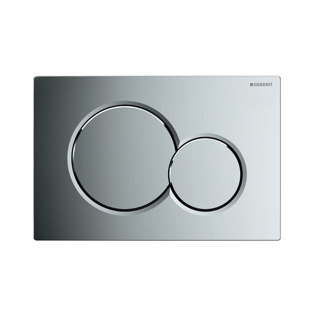 Geberit Sigma 01 glossy chrome plate for two-quantity flush