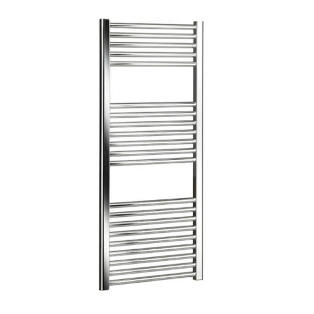 Chrome bathroom towel warmer Ercos opera 1650 x 450 mm. in silver-colored steel