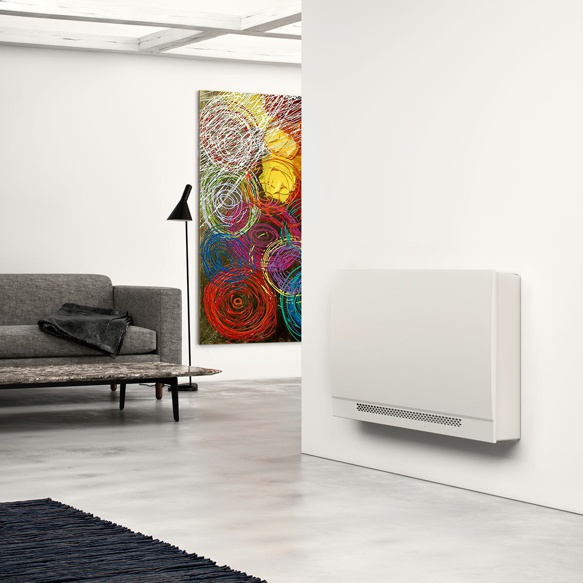 Sabiana Carisma Whisper CFF-ECM 40 SLIM-Gebläsekonvektor – 3,62/3,36 kW – mit CB-Touch-WLAN-Steuerung