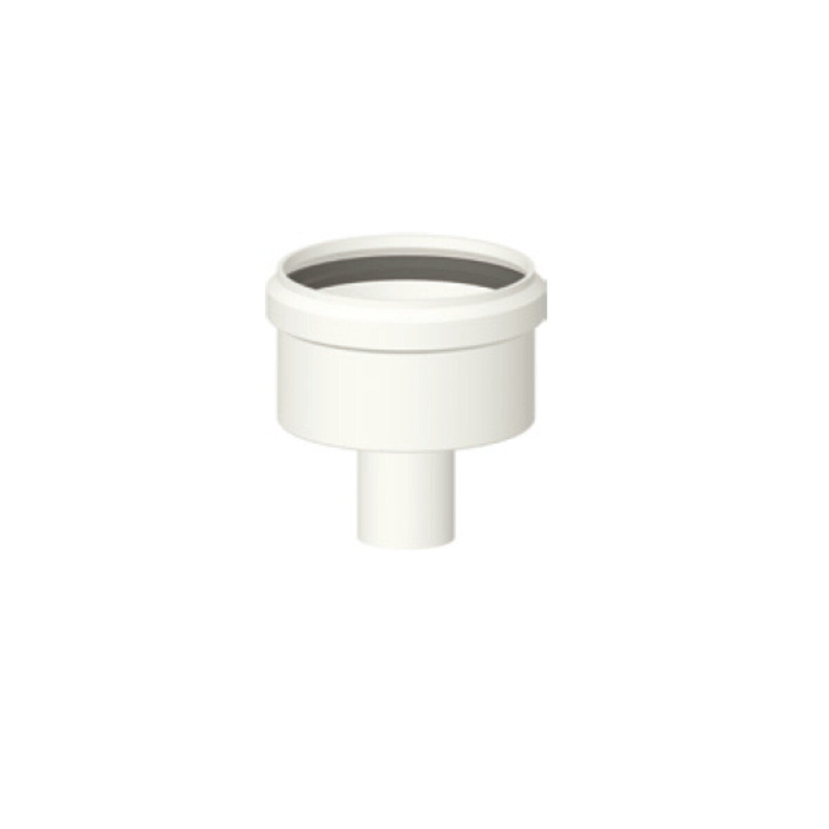 Condensate drain plug for condensing boiler fume outlet diam. 125mm. in pp
