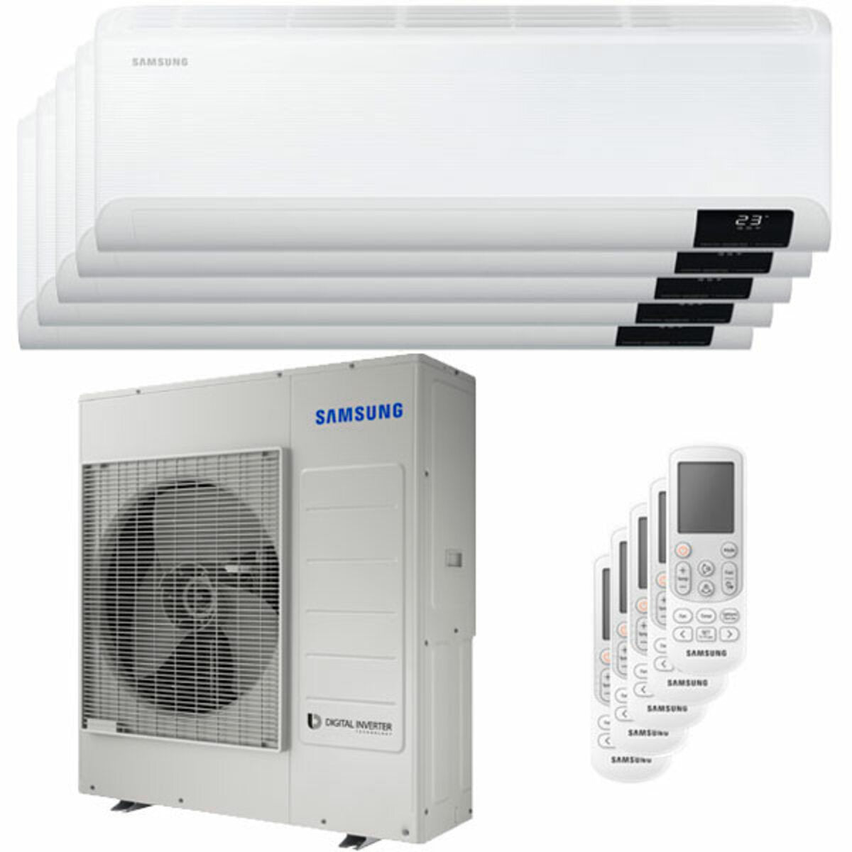 Samsung Cebu WLAN Klimaanlage Penta Split 7000 + 7000 + 12000 + 12000 + 12000 BTU Wechselrichter A++ WLAN Außengerät 10,0 kW