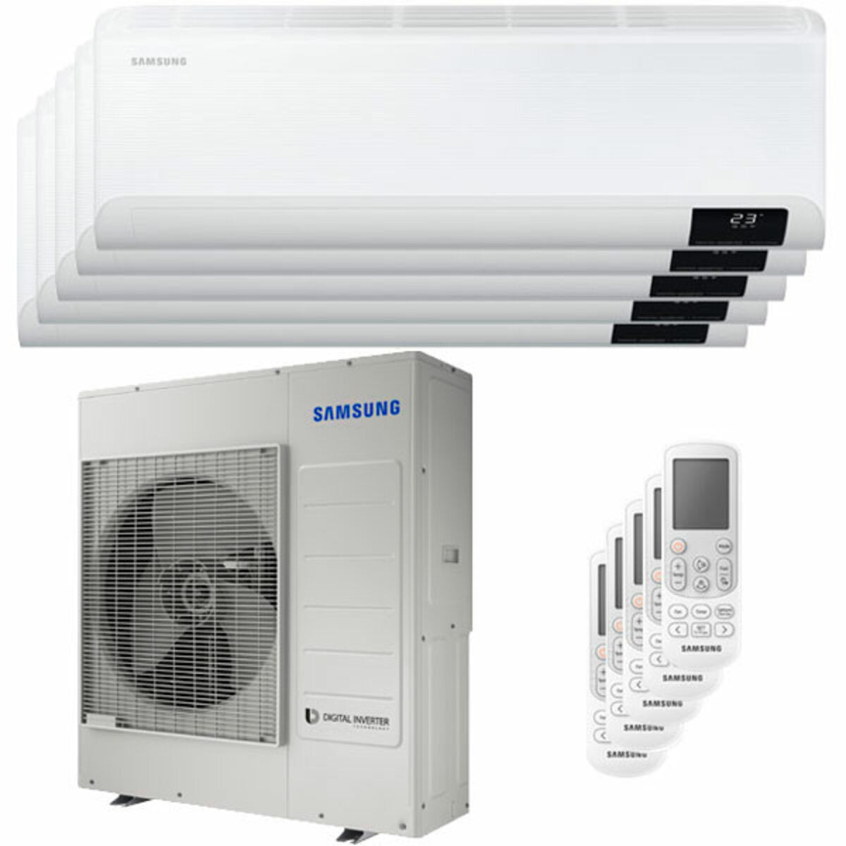 Samsung Cebu WLAN Klimaanlage Penta Split 7000 + 7000 + 7000 + 7000 + 7000 BTU Wechselrichter A++ WLAN Außengerät 10,0 kW