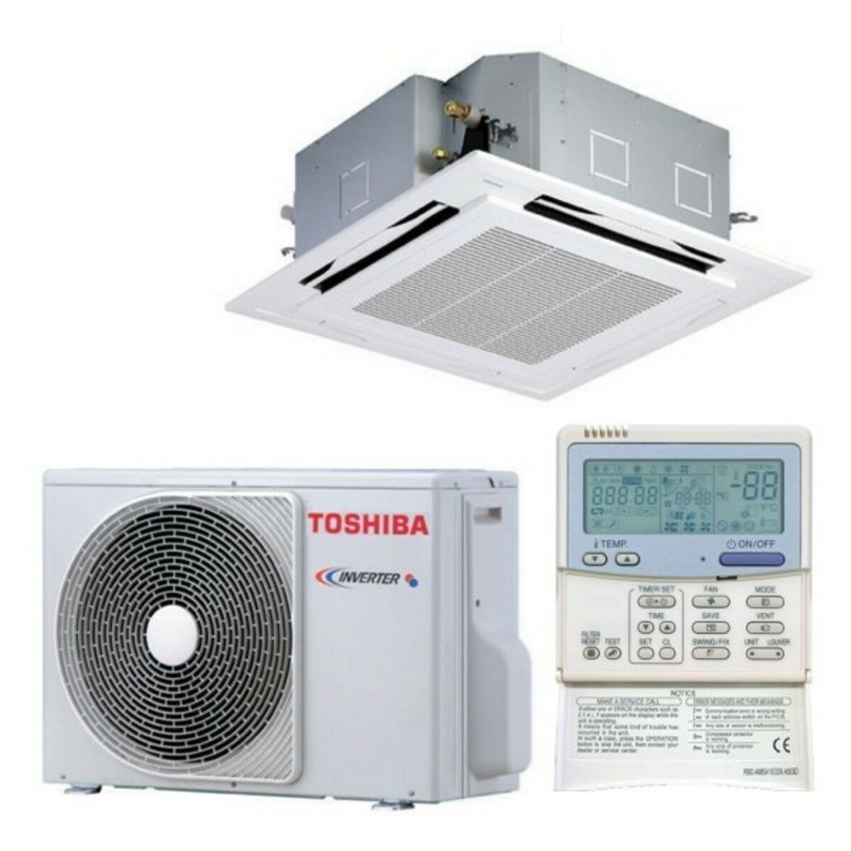 Toshiba Klimaanlage Standard Box Light Commercial sm_utp 24000 BTU Wechselrichter mit Kabelsteuerung