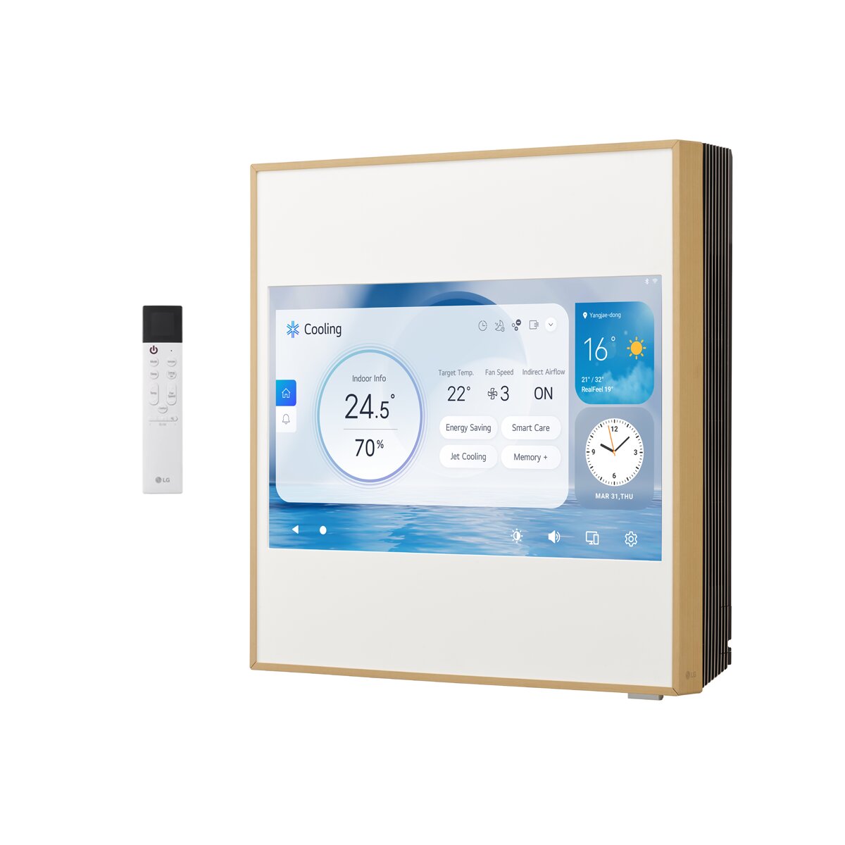 LG ARTCOOL Gallery LCD dual split air conditioner 12000+12000 BTU inverter A+++ wifi outdoor unit 5.3 kW