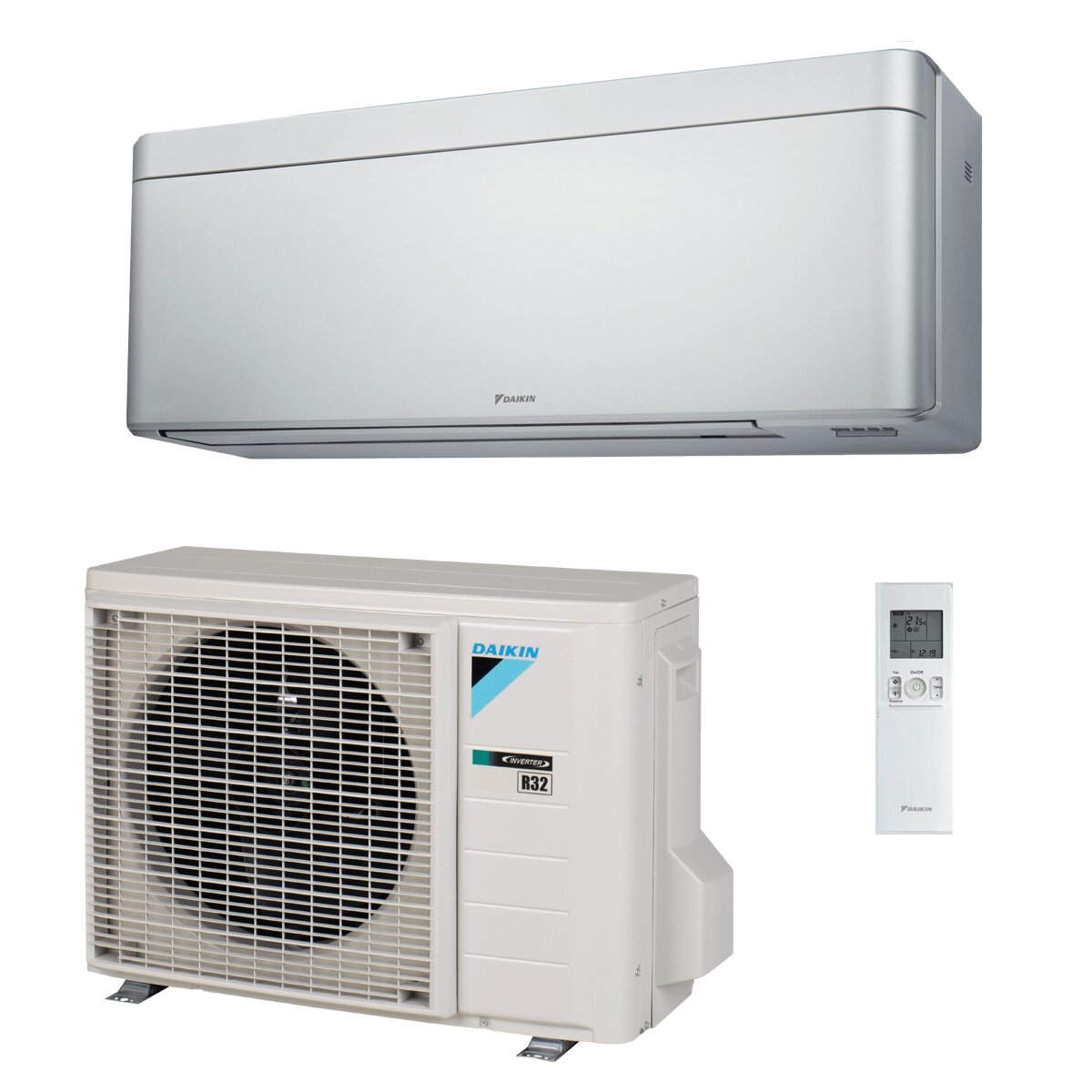 Climatiseur Daikin Stylish Silver 12000 BTU Inverter A+++ WiFi R32