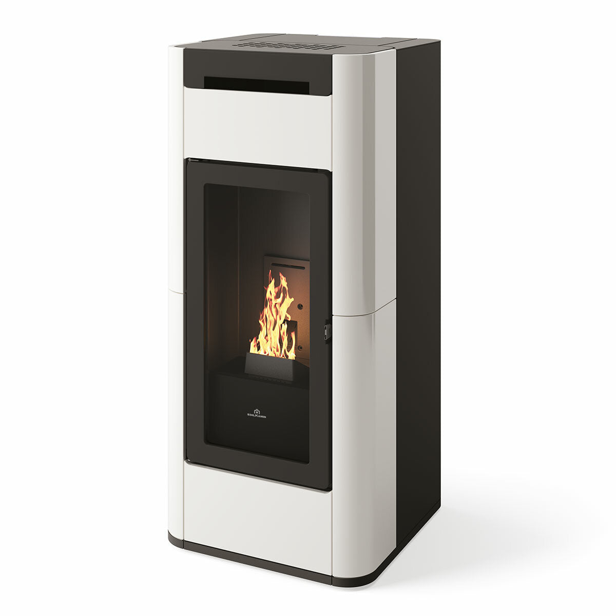 Edilkamin Tera H 25 Evo 25 kW WiFi Hydro Pellet Stove, Cream White
