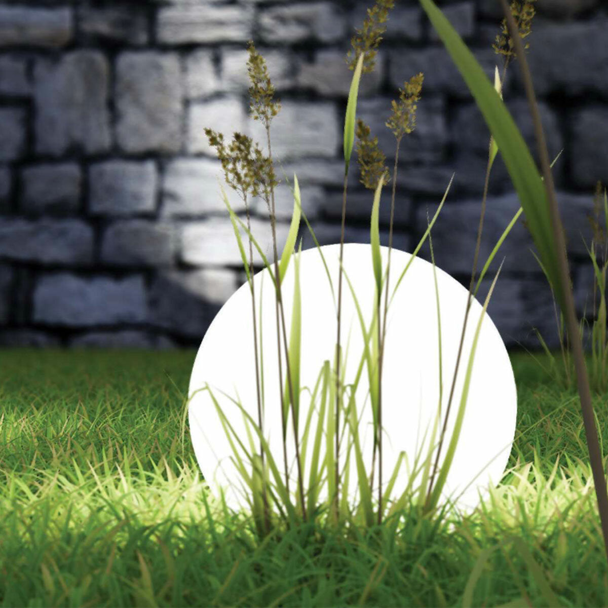 Arkema SF300 garden light sphere in LLDPE resin with 30 cm photovoltaic panel