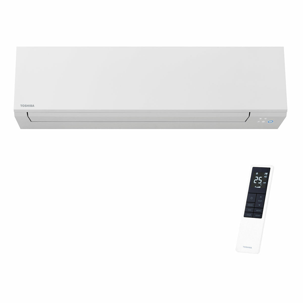 Toshiba SHORAI Edge White quadri split air conditioner 5000+5000+9000+16000 BTU inverter A++ wifi external unit 8 kW