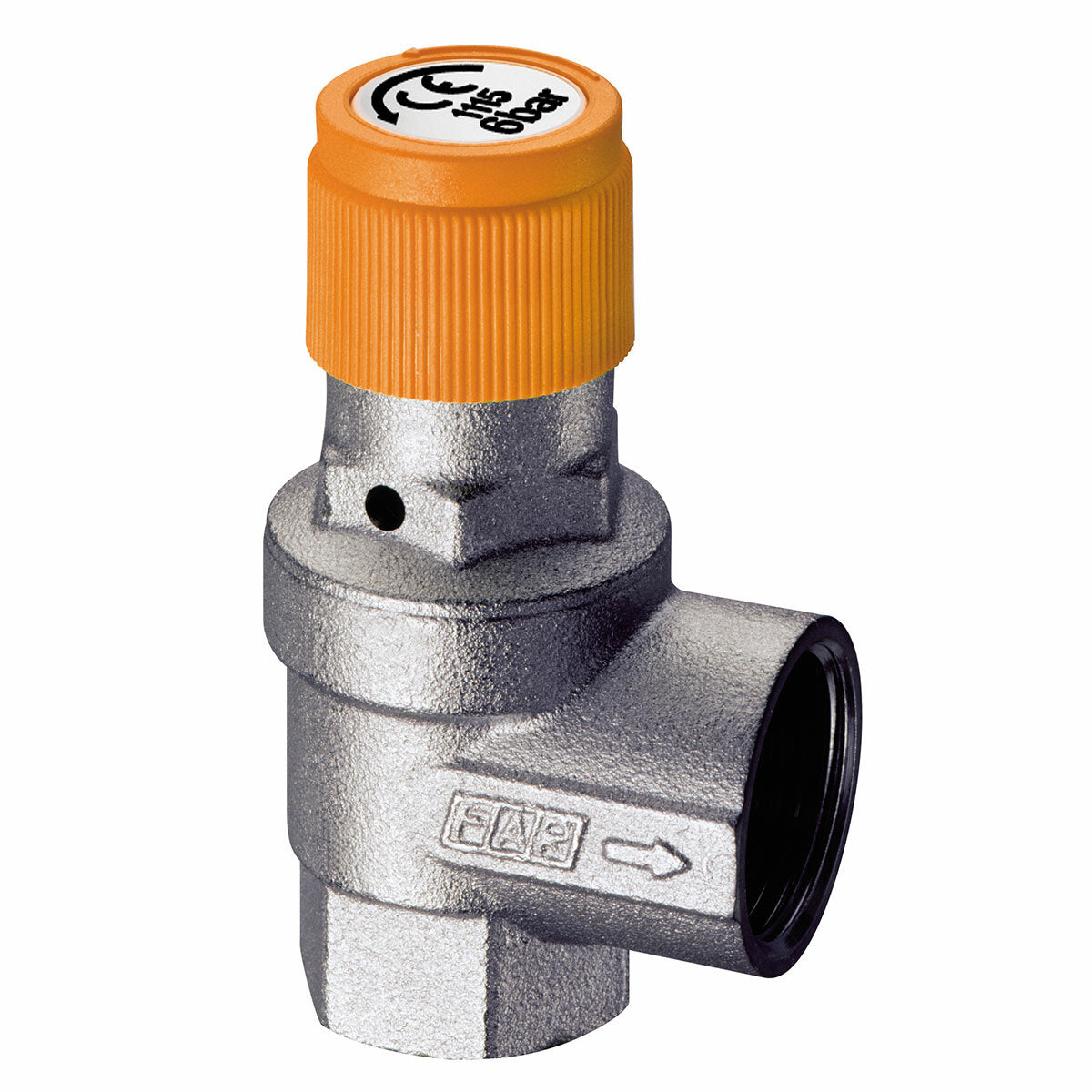 FAR safety valve for solar systems 1/2” 8 bar