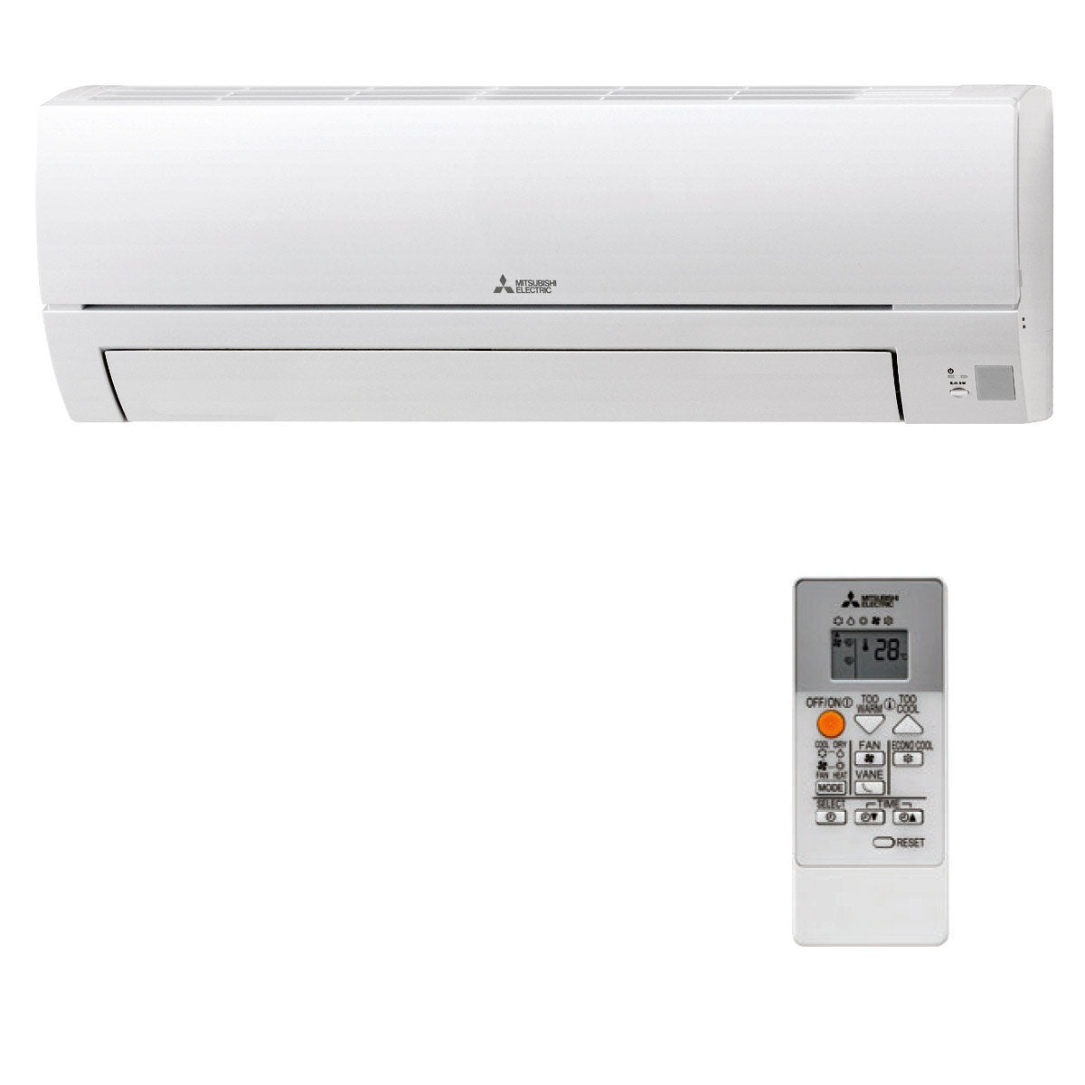 Climatiseur double split Mitsubishi Electric MSZ-HR 12000 + 18000 BTU externe A ++ onduleur 5,0 kW