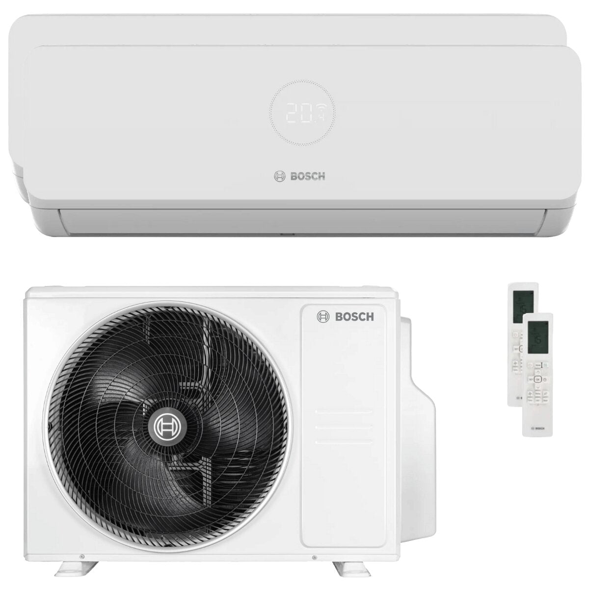 Climatiseur double split Bosch Climate 3200i 9000+12000 BTU R32 Inverter A++ unité externe 5,3 kW