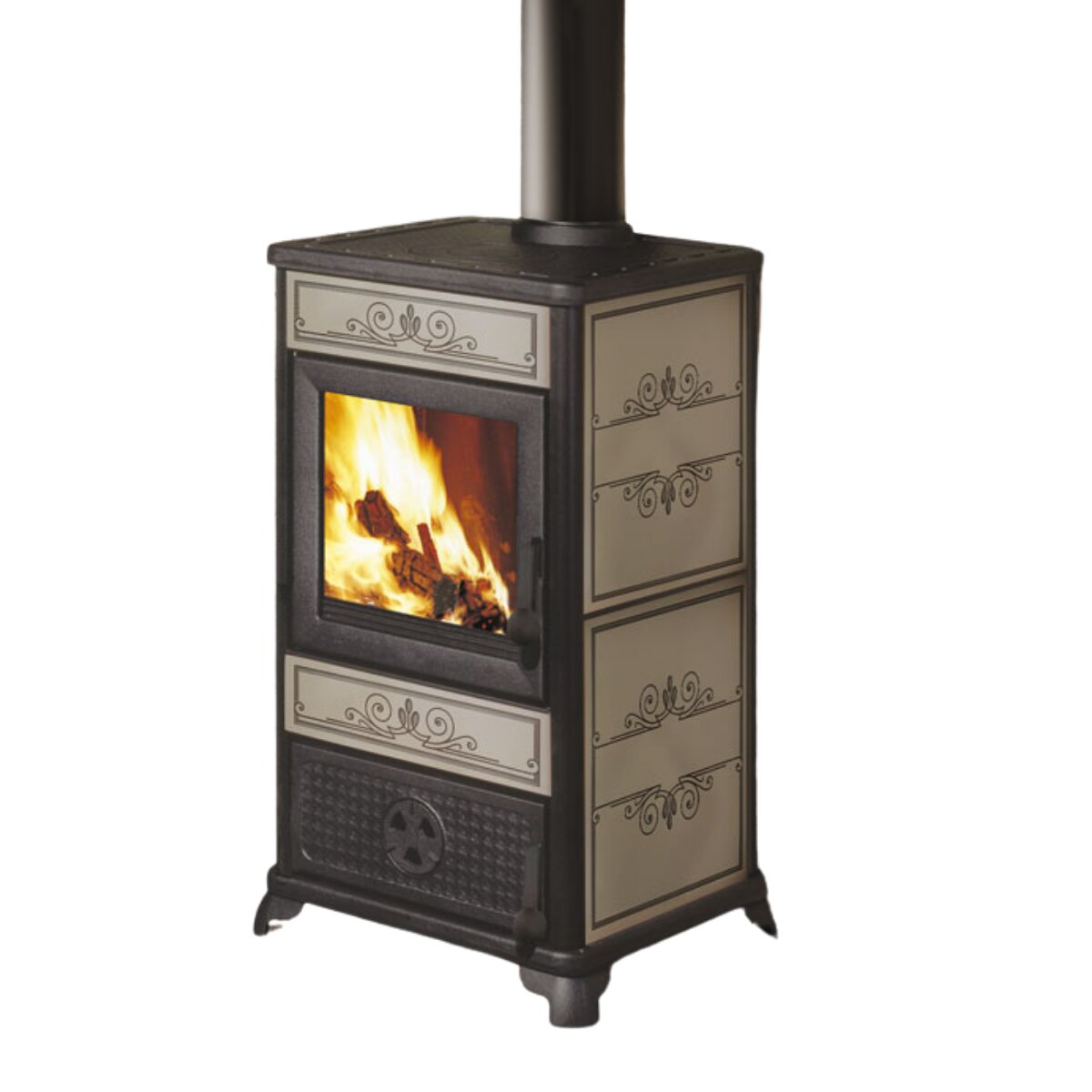 FANCY EVO EK63 wood-burning stove - Edilkamin Group 11 kW air-fired Tortora