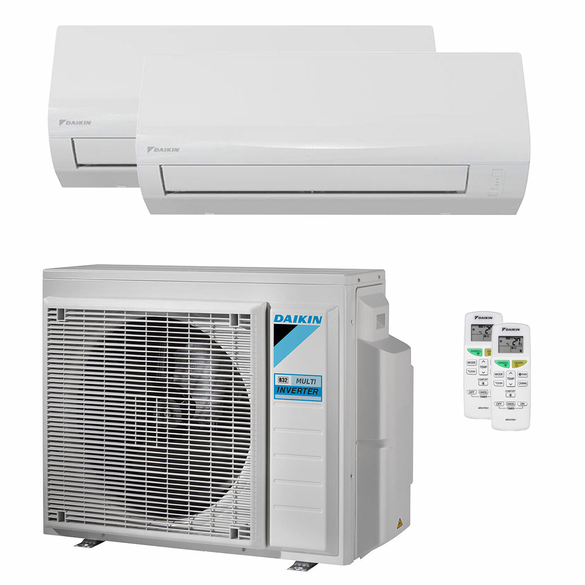 Climatiseur Daikin Sensira Multi Dual Split 12000 + 12000 BTU Inverter A++ Wi-Fi unité extérieure 6,8 kW 