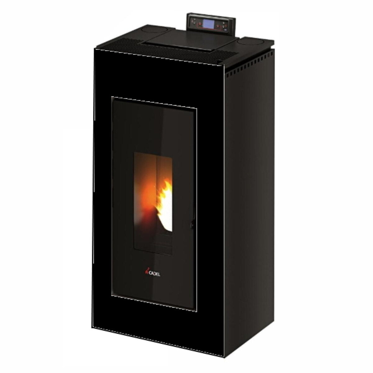 CADEL Prince 11 kW titanium air pellet stove with wifi