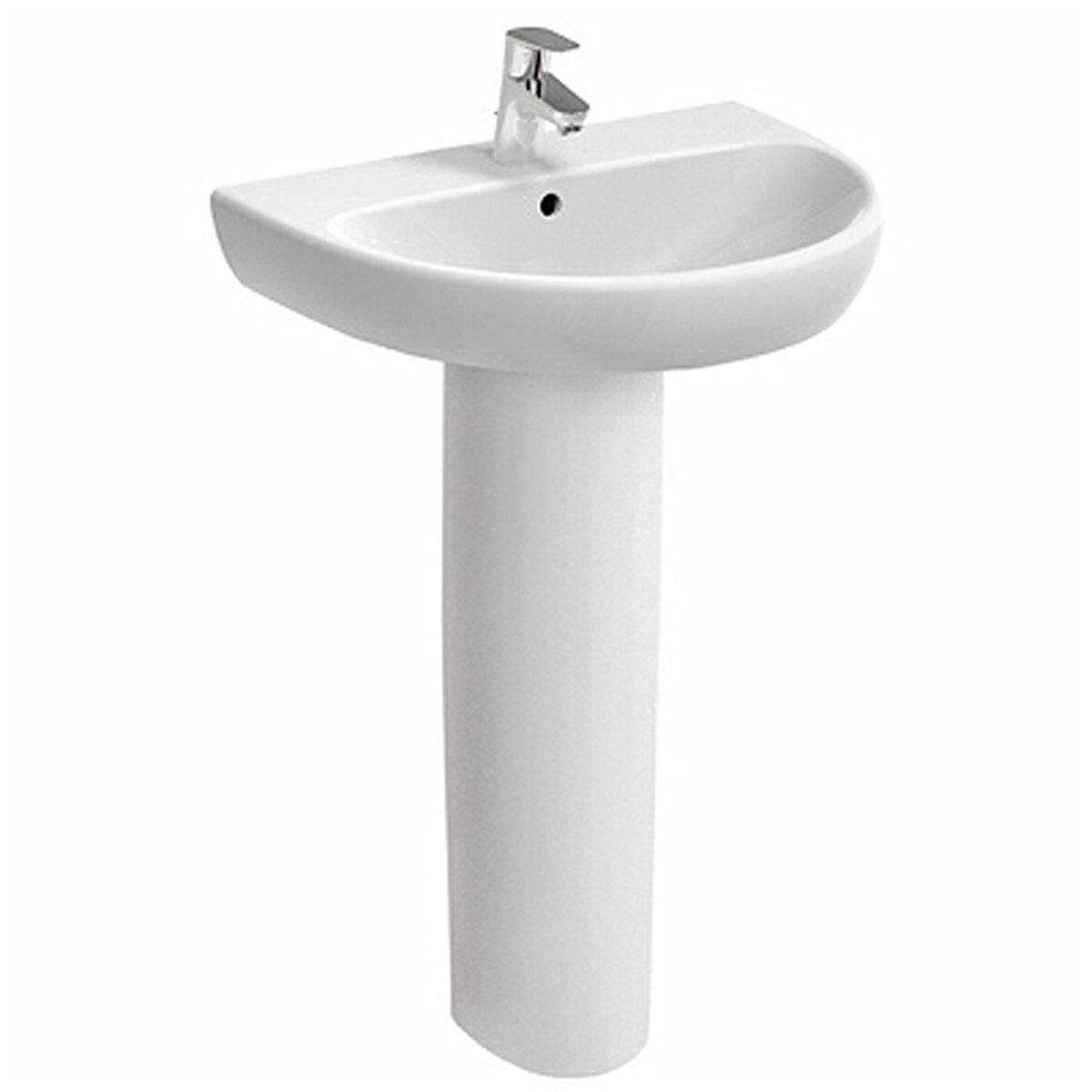 Colonne pour lavabo Geberit Selnova blanc brillant