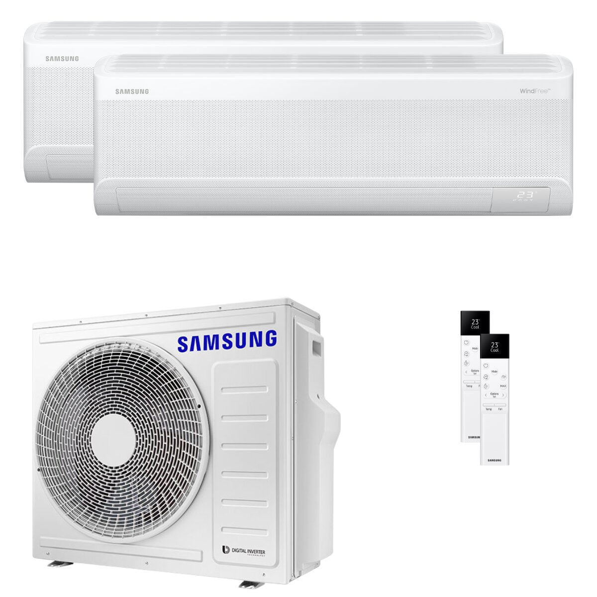 Samsung Windfree Avant S2 Dual-Split-Klimaanlage 12000+24000 BTU Inverter A++ WLAN-Außeneinheit 8 kW 