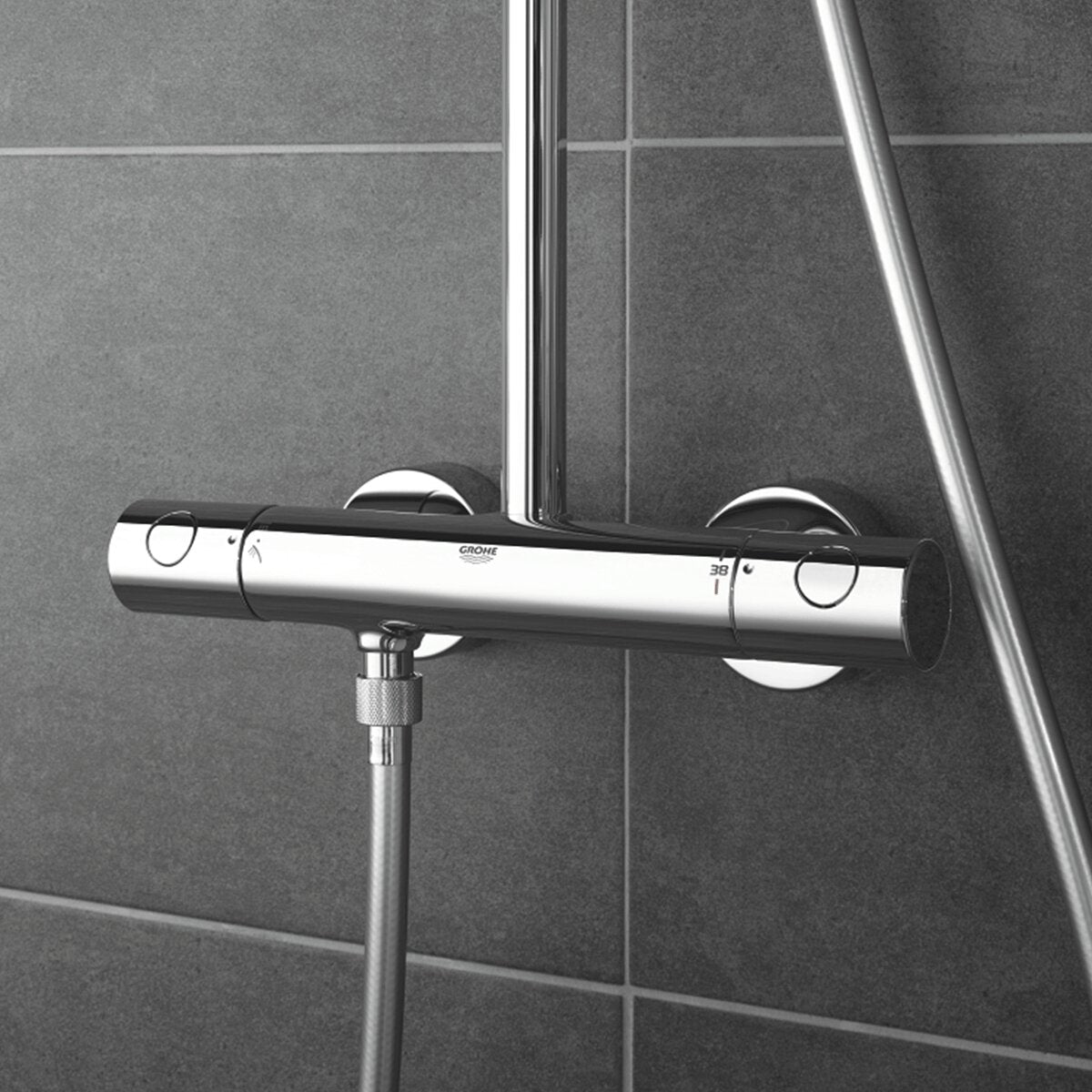 Grohe Tempesta Cosmopolitan System 210 Duschsäule mit Thermostatmischer