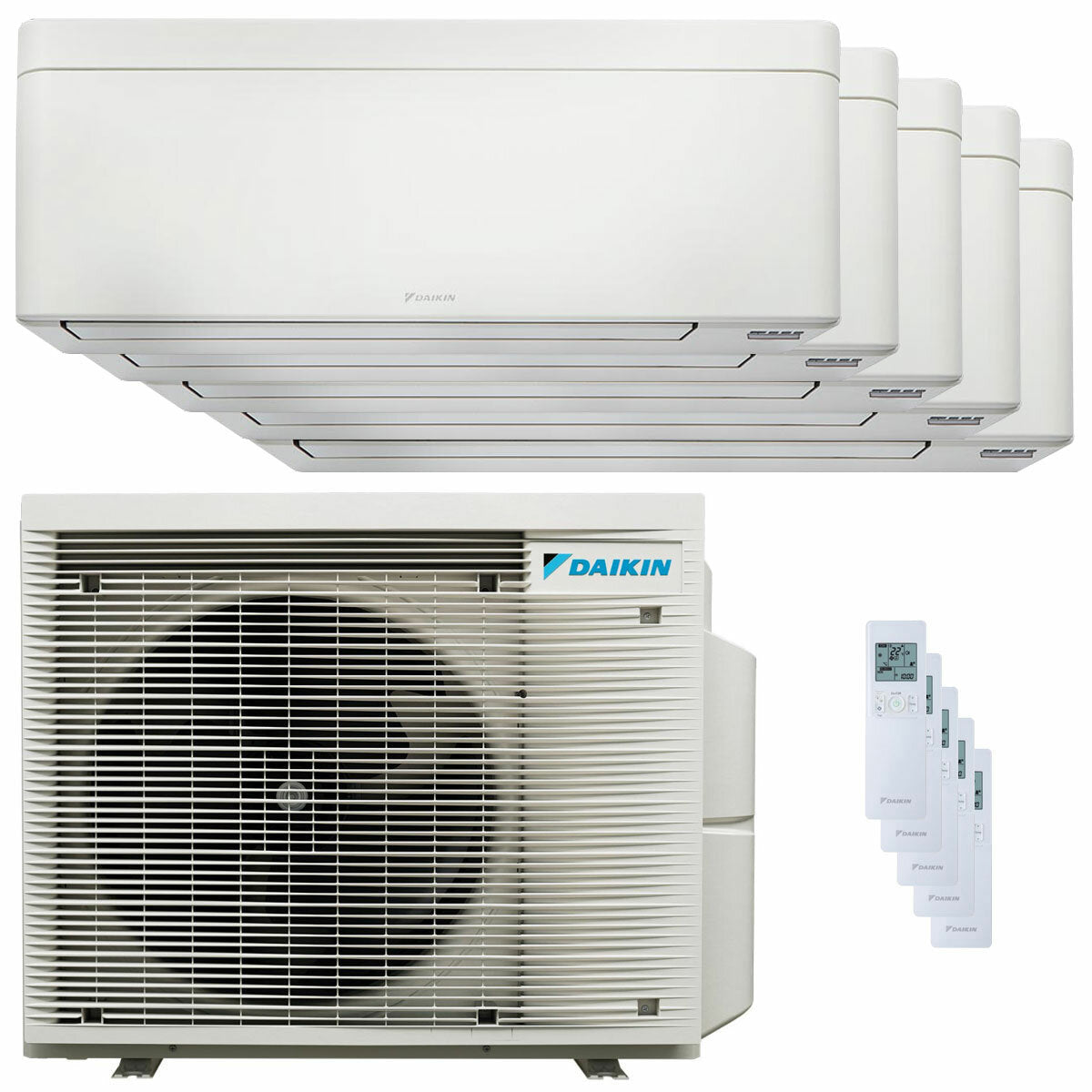 Daikin Stylish White penta split climatiseur 7000+9000+9000+12000+12000 BTU inverseur A++ wifi unité extérieure 7,8 kW