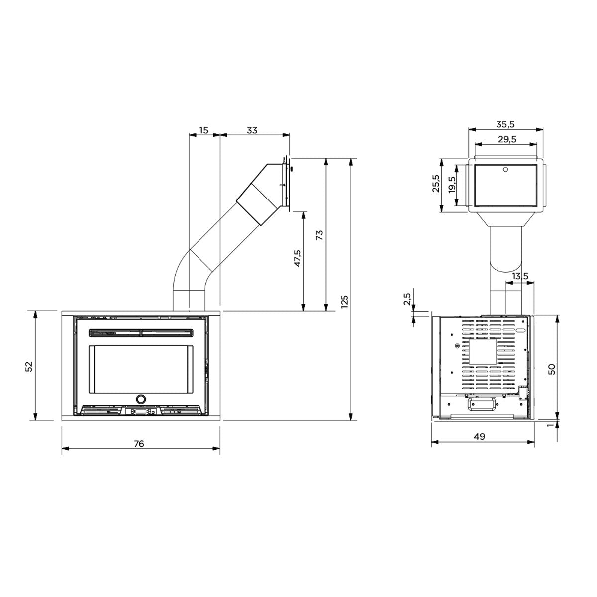 Trapdoor pellet loading kit for EK63 PELLEK80 and PELLEK110+ EVO2 inserts