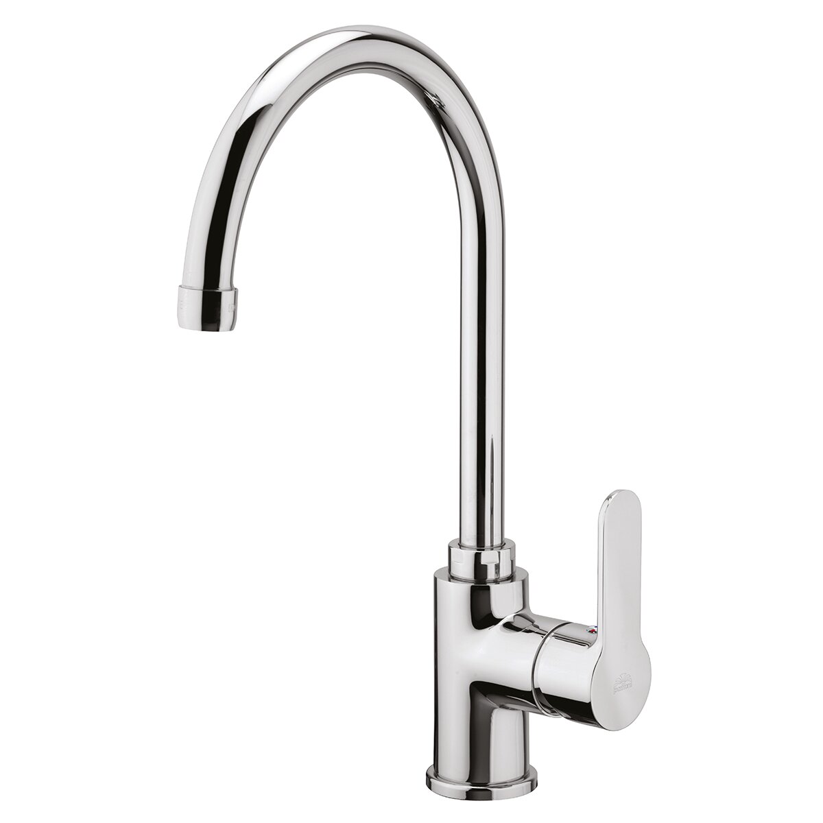 Paffoni BLU180 sink mixer with adjustable umbrella tube spout