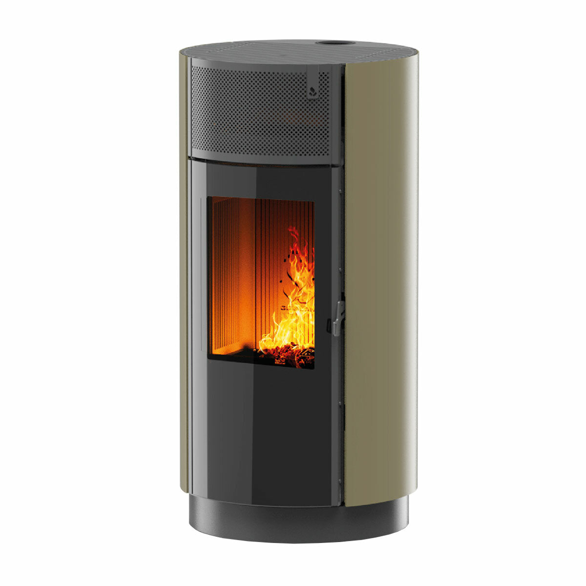 Poêle à granulés Girolami Round 14 13 kW WiFi Air - Vert