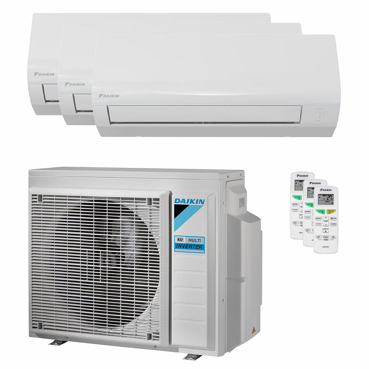 Daikin Sensira Multi Trial Split-Klimaanlage 7000+7000+12000 BTU Inverter A++ Außeneinheit 5 kW 