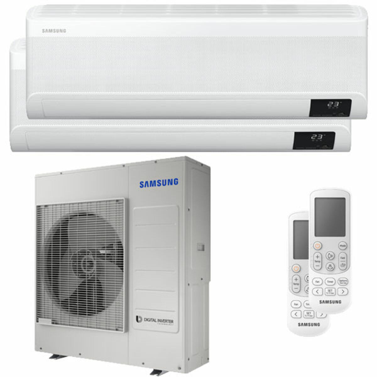 Samsung windfree Avant dual split air conditioner 24000 + 24000 BTU inverter A ++ wifi outdoor unit 10.0 kW