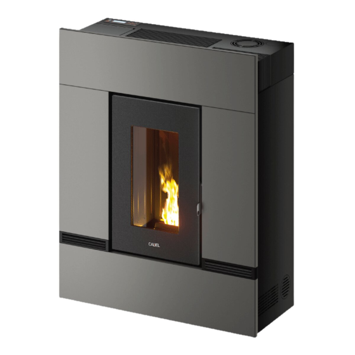 Cadel Mithos Plus 12 PS 12 kW ducted air pellet stove - WiFi Titanium
