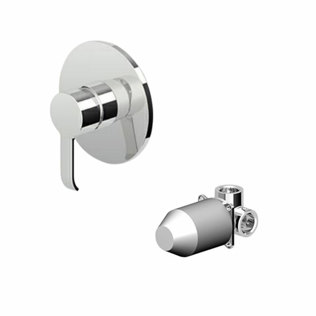 Ensemble mitigeur douche Zucchetti SUP + corps encastrable R99499