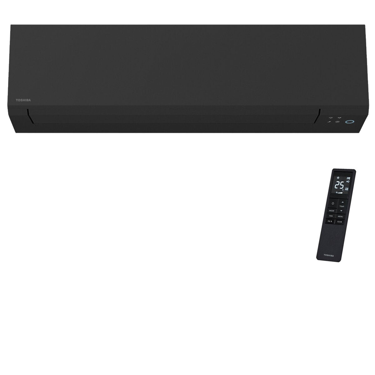 Toshiba SHORAI Edge Black Trial-Split-Klimaanlage 5000+7000+18000 BTU Wechselrichter A+++ WLAN-Außeneinheit 7 kW 