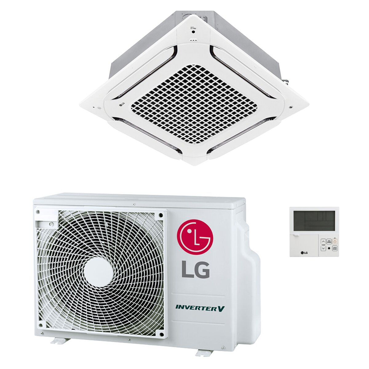Climatiseur compact LG à cassette 4 voies CT 24 000 BTU R32 Inverter A++/A+