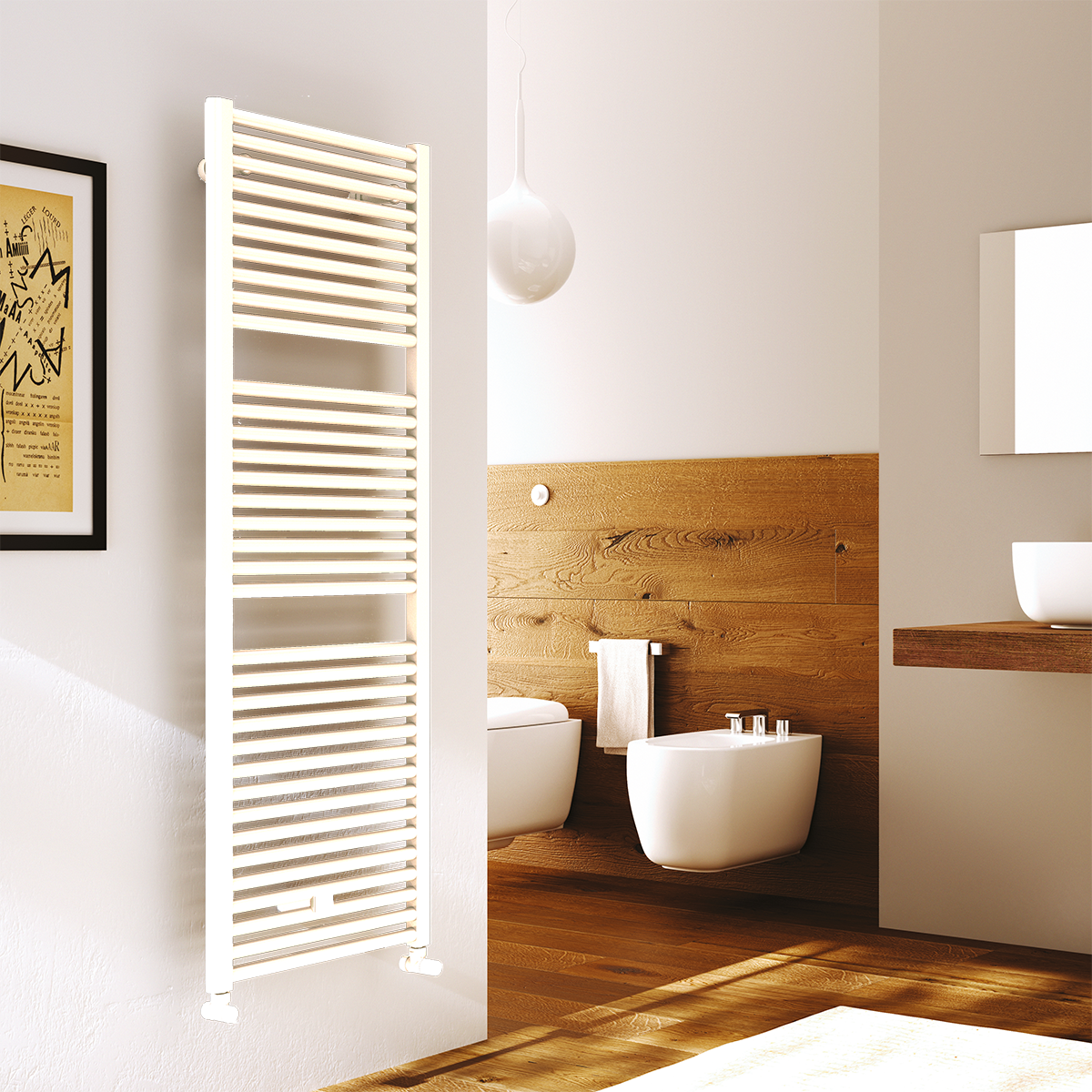 Cordivari Radiateur sèche-serviettes Claudia 600x763 mm acier Blanc