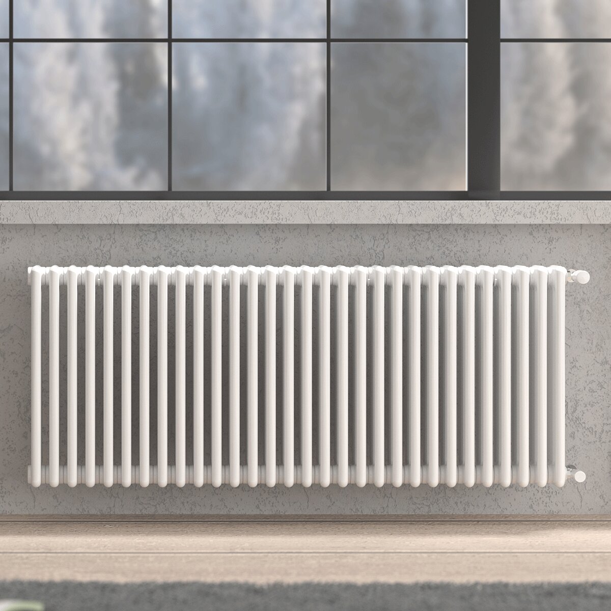 Cordivari Ardesia column radiator 4 columns/3 elements - Height 656 Centre distance 600 (mm) - FOR REPLACEMENT or NEW INSTALLATION