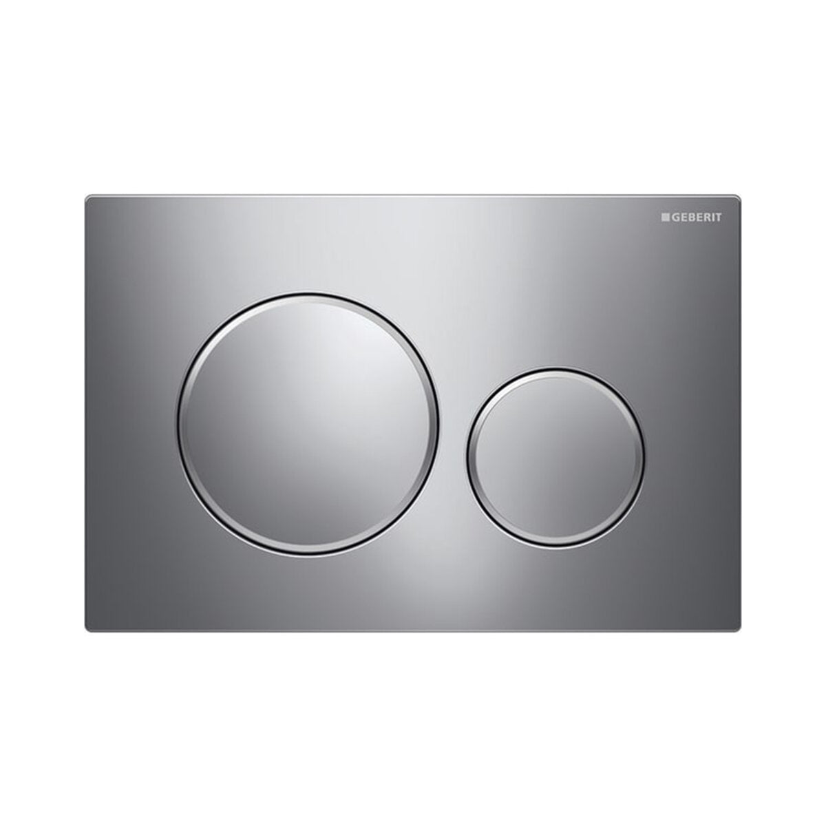 Geberit Sigma 20 chrome plate for two-quantity rinsing