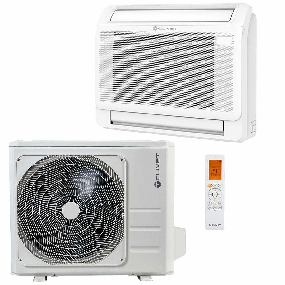 Climatiseur Clivet CONSOLE 3 12.000 BTU commercial léger Inverter A++ R32