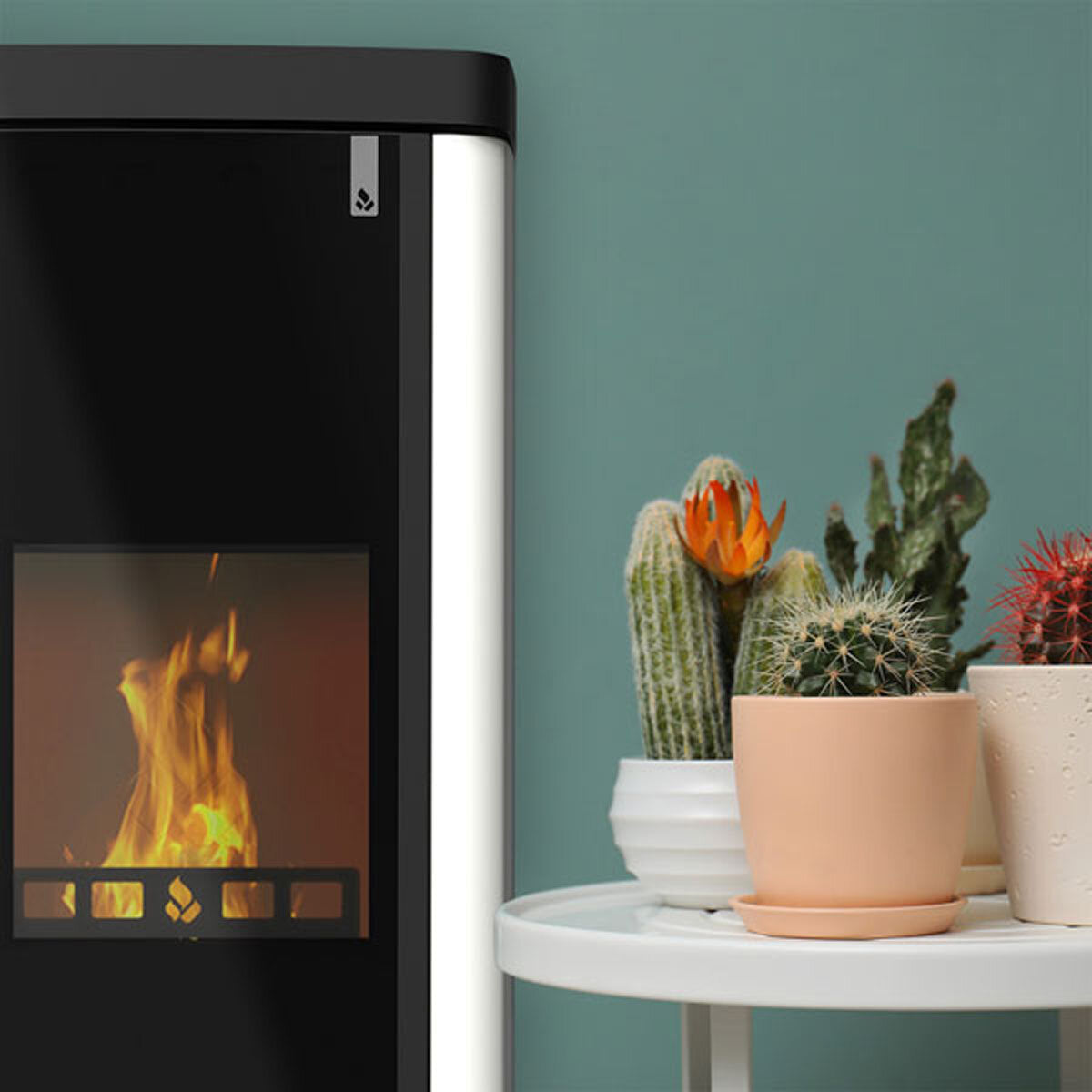 Mehrstoffkocher Girolami Soft 26 weiß 24 kW Hydro + Warmwasser-Kit