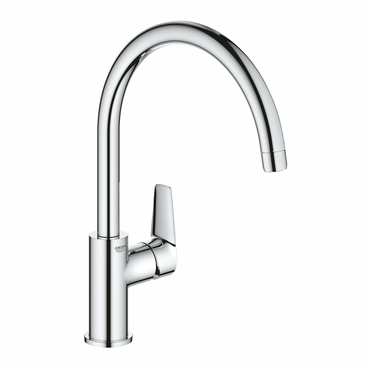 Mitigeur évier Grohe BauEdge avec bec haut orientable